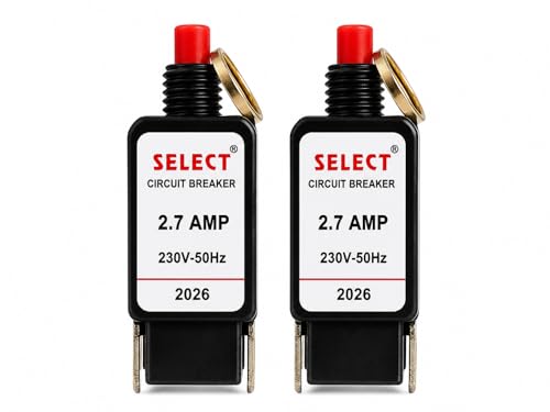 Image of Mixer Grinder Overload Protector /Resettable Circuit Breaker 2.7A | Thermal Safety Cut-Off, Spare Replacement Part, Universal Compatible