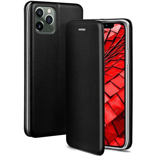 Étui iPhone 11 Pro OneFlow noir en simili cuir avec fente carte