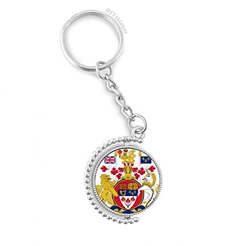 Key ring Canada rotatif aux finitions soignées et design multicolore durable