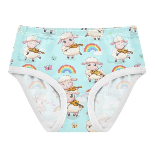 Joisal Animals Toddlers Underwear Floral 2t Cotton Girl Panties Cute Cute Cartoon Sheeps Rainbow Kids Undies Briefs