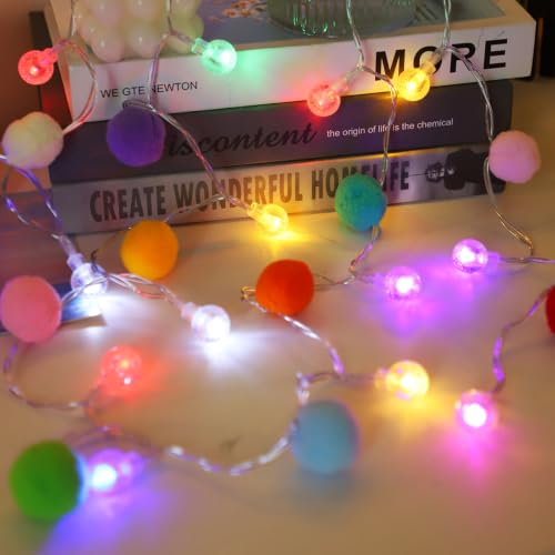 ChiRee 9.85-Foot Pom-Pom Bubble Lights