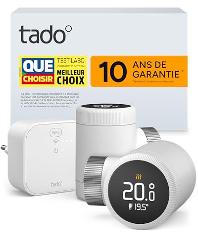tado° Smart Thermostat X, kit de démarrage avec Bridge X, gestion...