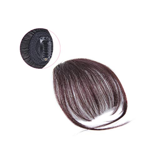 EXCEART Clipe Em Franja Franja Extensões de Cabelo Pedaços de Cabelo Da Frente Mulheres Hairpin Invi