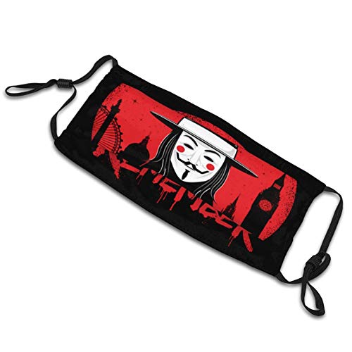 JOSEOKALINA V for Vendetta máscara facial para cuello, pañuelo facial, gorro de protección, transpirable, reutilizable, lavable, para hombre y mujer, multifuncional, divertido, resistente al viento, balaclava bandana miniatura 5
