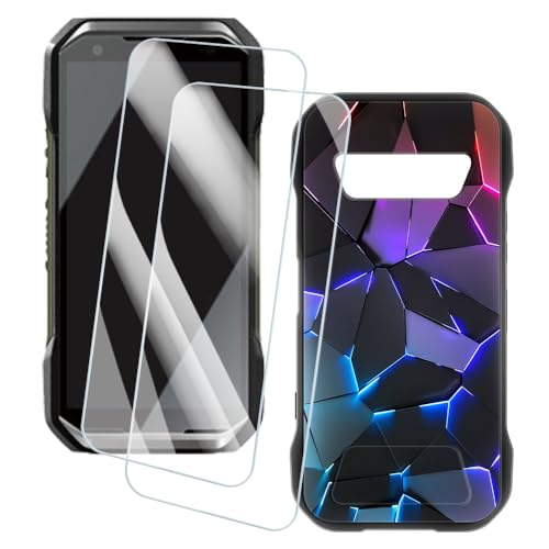 OAGELIM 2�Z�b�g �X�N���[���v���e�N�^�[ + �P�[�X Kyocera Torque G07 (�C���`) �Ƃ̌݊������� �A�[�e�B�X�e�B�b�N�J�X�^���v�����g�J�o�[�Ƌ����K���X�t�B���� �X�N���b�`�h�~ (�􂯖�)