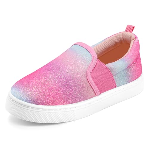 Image of K KomForme Toddler Sneakers for Girls Boys Slip On Canvas Walking Shoes | Lightweight, Comfortable