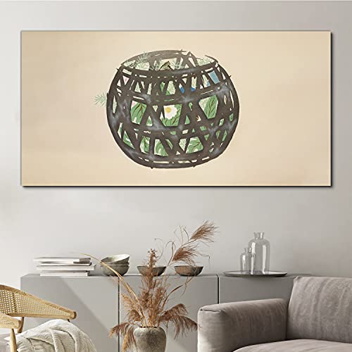 Tableau d'intérieur fleurs 140x70cm de qualité premium