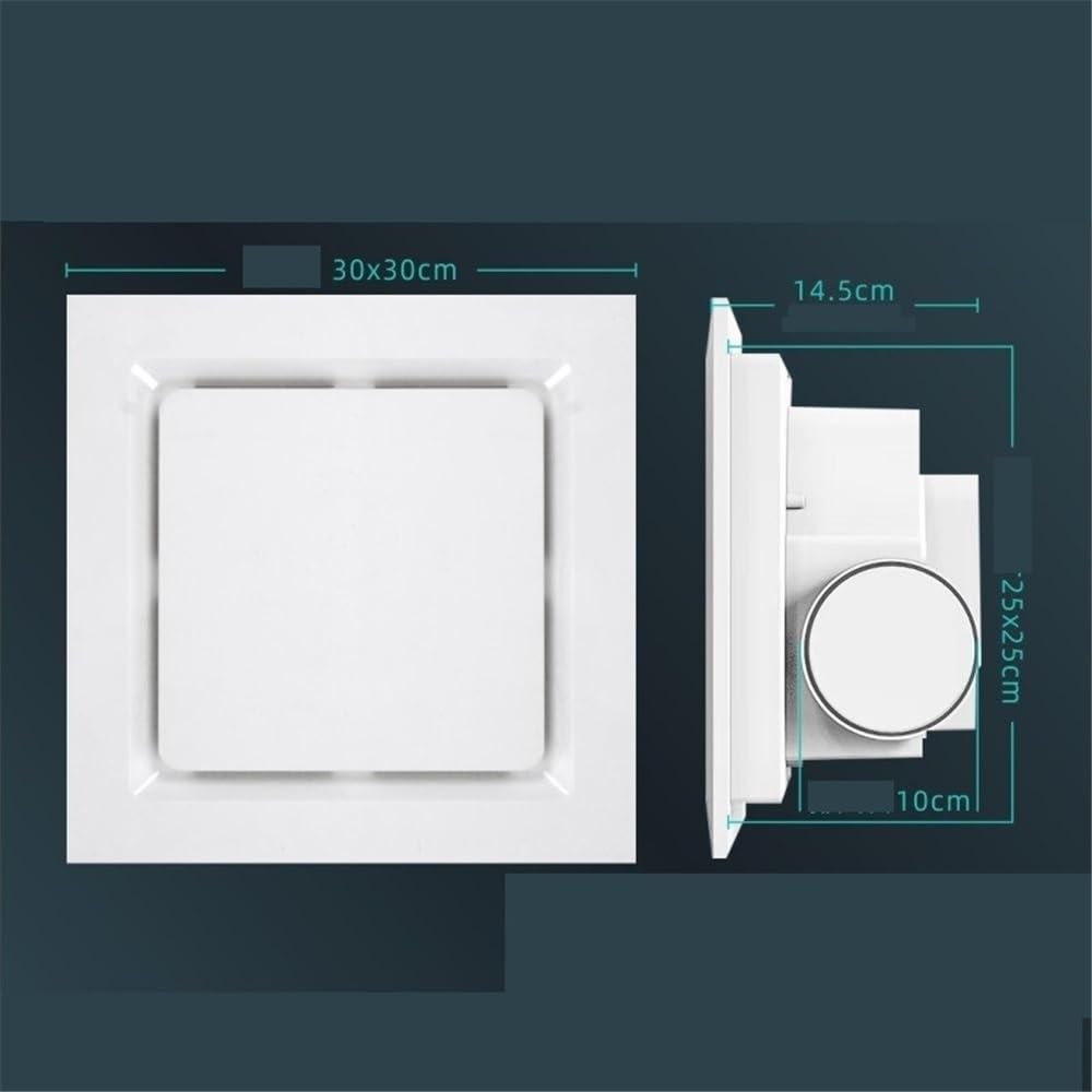 Aspiratore Estrattore Ventilatore da soffitto con foro aperto in cartongesso, motore in rame, for cucina, bagno, potente e silenzioso. Silenzioso