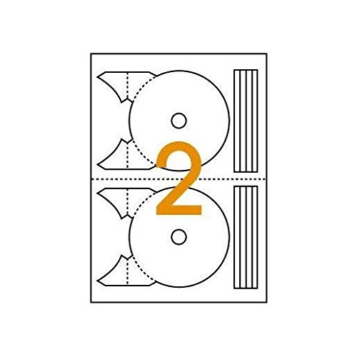 Apli 119884 Box of 200 CD/DVD Labels Diameter 117, White, 114 mm - Image 2