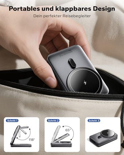 KPON 3-in-1 Magsafe Ladestation für Apple Watch und iPhone & Airpods – Ansicht 3