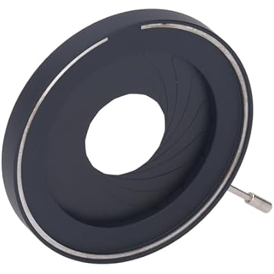 Lens Diaphragm, 250mm Microscope Iris Adapter Adjustable Iris Aperture DiaphragmAperture Adjustable Lens Diaphragm Optical Diaphragm for Camera Optical Instruments