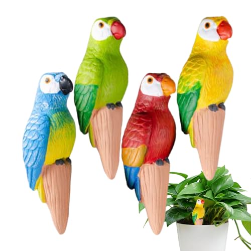 Dispositivos de riego para plantas - 4 piezas de autoriego para interiores - Conector de liberación lenta, sistema de riego para loros, plantas de interior, cuidado para cama de flores, jardín en F