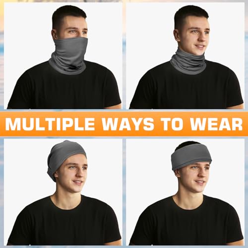 Image of Winter Neck Warmer for Men Women: Neck Gaiter Face Ski Mask Windproof Face Cover Fleece Balaclava Scarf Cold Weather