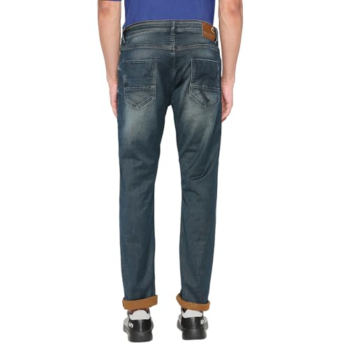 Image of Being Human Blue Slim Fit Denims for Men Clothing