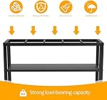 Akenow 55-75 Gallon Fish Tank Stand with Storage Shelf, 48.5 x14.9 x 29.2 Inch Aquarium Stand, Turtle Tank, Reptile Terrariums and Breeder Tank Stand,980LBS Capacity, Black