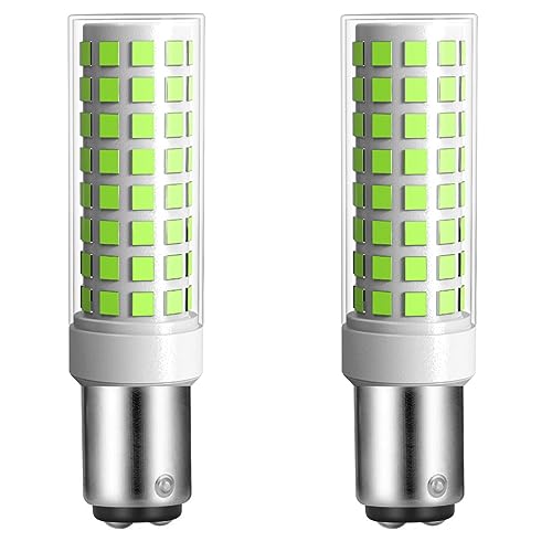 2-Pack BA15D LED Bulb 7W (70W Halogen Equivalent) 15T7DC Double Contact Bayonet Base AC110V/120V/130V 700LM, Sewing Machine Light, Vacuum Cleaner Light, Reading Lamp, Desk Light (Daylight White 6000K)