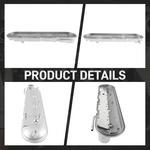 Image of Left and Right Aluminium Engine Valve Cover Gasket Kit with Bolts Compatible with Chevrolet Avalanche Compatible with Pontiac G8 Compatible with GMC Yukon Compatible with GMC Forward 12570427
