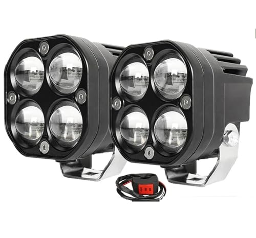 Phare auxiliaire LED pour Suzuki et moto : projecteur avant bicolore 200W