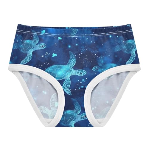Wusikd Sea Turtles Girls' Underwear Cotton Sea Girls Briefs Soft Toddler Underwear 2T