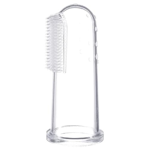 10枚 犬 歯ブラシ 透明ペット用歯ブラシペット シリコン 指 歯ブラシ 口臭 歯周病予防 ペット用品 犬 猫 小型犬 中型犬 (A)