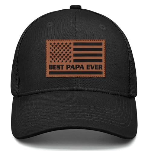 Image of Papa Gifts from Grandkids American Flag Cap Papa Hat for Grandpa