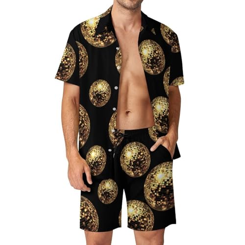 Camiseta con botones y pantalones cortos transpirables de corte suelto para el verano