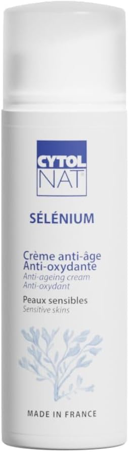 CYTOLNAT - Selenium Anti-Ageing Anti-Oxidant Cream - Moisturises, Repairs, Reduces the Appearance of Wrinkles and Fine Lines - Sensitive Skin - Face, Neck, Décolleté - Natural Formula - 50 ml