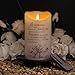 HN HAIINAA Flameless Memorial Candle, Real Wax LED Light with Remote Sympathy Bereavement Gifts for Loss of Loved One Sympathy Candles for Loss of Mother Father Mom Dad Son Remembrance Gifts (4