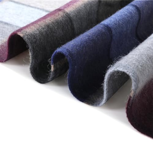 Unisex 100% Wool Scarf for Men Women Warm Winter Scarves3
