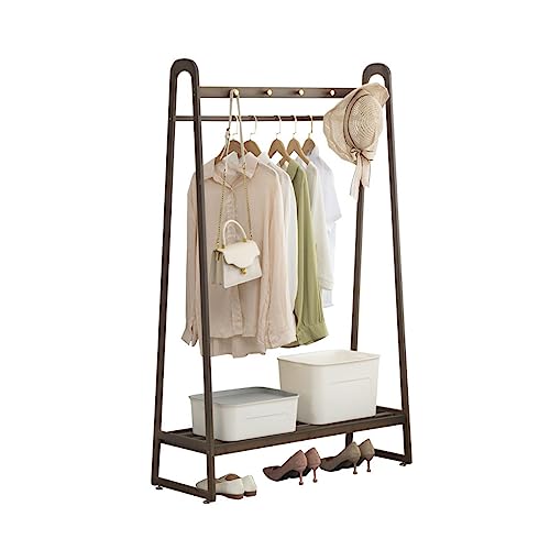 Porte-manteau sur pied avec miroir en bois massif armoire de chambre 50 cm