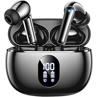 Bluetooth Kopfhörer, Kopfhörer Kabellos Bluetooth 5.4 In Ear Kopfhörer mit 4 ENC Noise Cancelling Mic, LED Anzeige 48Std Tiefer Bass Wireless Earbuds, IPX7 Wasserdicht Ohrhörer für Arbeit und Studium
