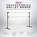 VITA Barre Portable Freestanding Double Ballet Barre, Prodigy, 6 Ft Bars, Black | Adjustable Height, USA Made, Home or Gym Exercise Equipment for Kids & Adults | Dance, Fitness, Pilates