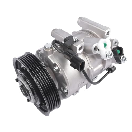 TEKKOAUTO A/C Compressor with Clutch Replacement for Hyundai Genesis Coupe 3.8L V6 GAS DOHC 2013-2016 977012M600