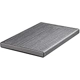 Elegantes Gehäuse aus gebürstetem Aluminium. Das Gehäuse aus Aluminium bietet eine hervorragende Wärmeableitung, damit Ihre Festplatte nicht überhitzt und die Leistung bleibt