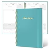Meeting-Notizbuch für die Arbeit mit Aktionspunkten, Meeting-Planer, Notizbuch für Arbeitsorganisation, Agenda-Planer für Notizen, Büro-/Geschäftsprojektmanagement-Notizbuch, Bürobedarf, für Männer