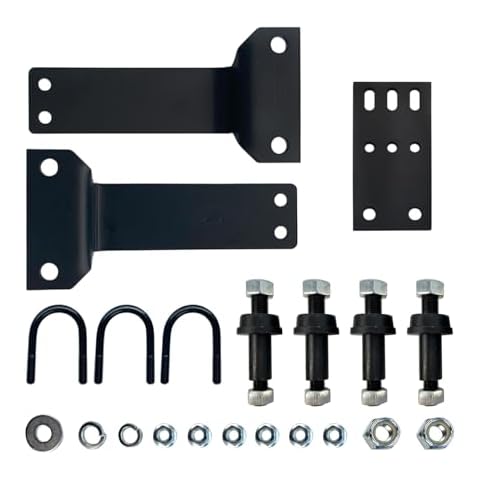 Elifecenter Dual Steering Stabilizer Relocation Mounting Brackets Compatible for 1999-2004 Super Duty 4WD Cover