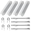Grill Replacement for Nexgrill 4 Burner - Grill Parts for 720-0830H, 720-0830D, 720-0783E, 720-0830A Gas Grill, Grill Burner, Heat Plates Ignitors Kit,4 Packs