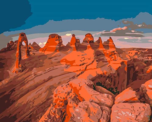 Broderie Point de Croix Ruines du Ciel Bleu pour un moment zen