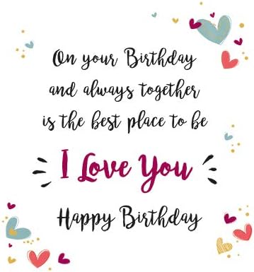 Piccadilly Greetings Piccadilly Greetings Modern Birthday Card Husband - 8 x 6 inches, Powder Blue