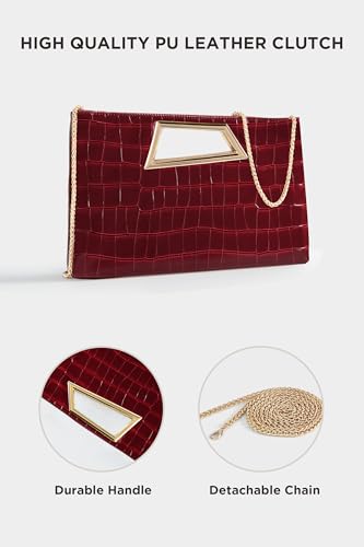 Image of Coucoland Clutch Purse for Women - Evening Bags PU Leather Glitter Fashion Purse Handbag for Wedding Party Daily | PU Leather
