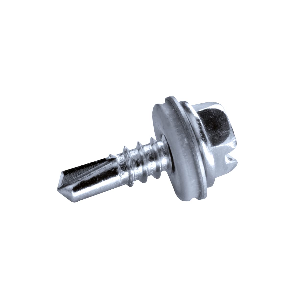 Vis autoforeuse tête hexagonale fente acier zingué 4,2x16 mm GOEBEL avec EPDM