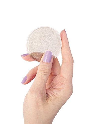 Round Silicone Makeup Sponge with Sparkles for Blending Foundation - Bonus HiperSpeed Beauty eGuide