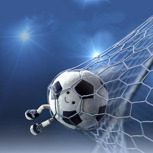 XIYUAN 13.7inch Football Plush Toys Soft Stuffed Sports Plush Balls Cute Fun American Soccer Doll Toys with feet Creative Football Spherical Decor Throw Pillow for Christmas Kids Gift (Football) - Thumbnail 4