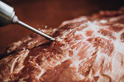 Foto von MOESTA-BBQ 10396 Spritze No.1 - Edelstahl Bratenspritze inkl. 5 Nadeln für alle Anwendungen - Edelstahl Marinadenspritze