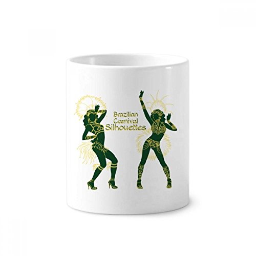 Tasse Brésil en céramique blanche pour une touche culturelle sur votre bureau