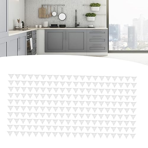 Canto à Prova De Poeira De Cristal Transparente Triangular De 200 Peças, Protetores De Poeira De Can