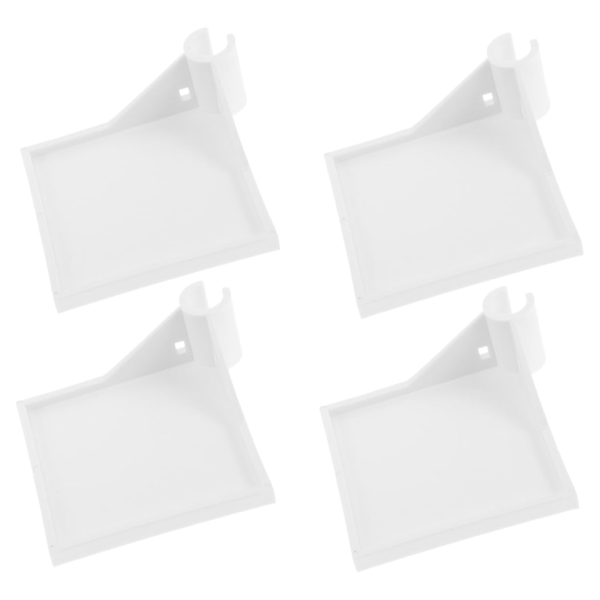 4pcs Heavy Duty Corner Shelf for Grow Tent Plastic Rack for Hygrometer Camera Planting Equipment Essential Organizer for