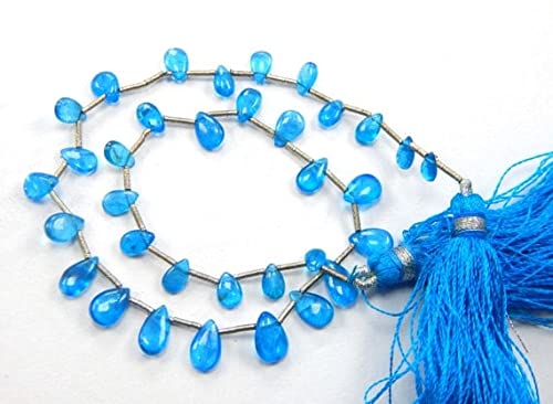 Perles apatite néon briolettes lisses pour sublimer des bijoux ternes sans éclat