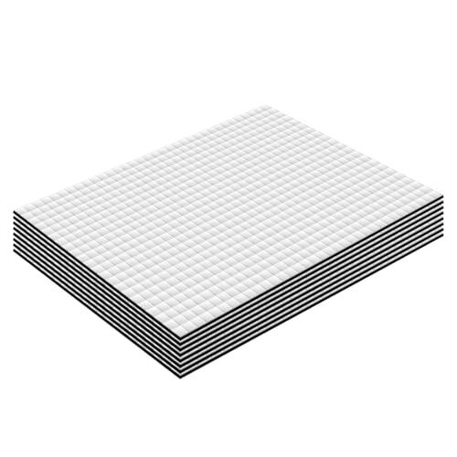 Lot de 8 Plaques d'Isolant Thermique Phonique Autocollant 5 mm, 250 x 180 Tapis de Voiture Isolant Autocollant, 5 mm Tapis Amortisseur Phonique Thermique, Isolation Phonique Voiture Tapis Lsolant