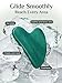 Rena Chris Gua Sha Facial Tools: Natural Jade Stone Guasha Tool for Face Acupuncture Therapy, Facial Massager for Jawline Sculpting and Puffiness Reducing (Green)